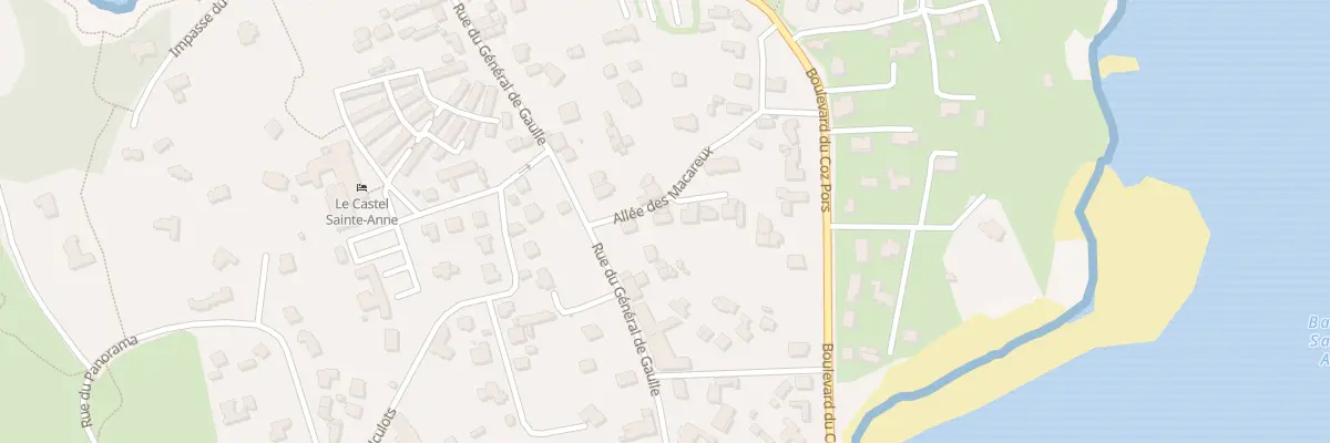 Plan du 3 All des Macareux à Trégastel