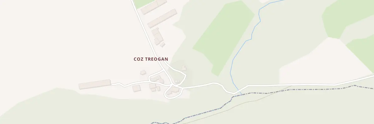 Plan du 1 Coz Tréogan à Tréogan