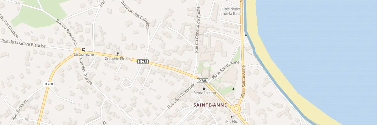 Plan du 1 Sainte Anne à Trégastel