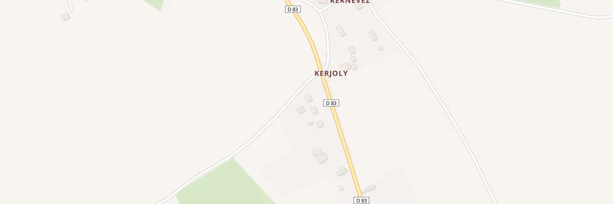 Plan du 2 Kerjoly à Plévin
