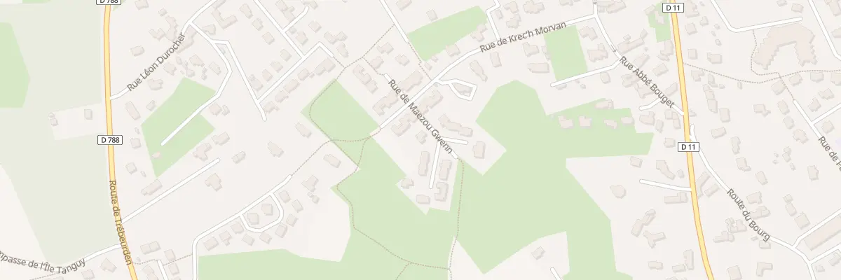 Plan du 8 Rue de Maezou Gwen à Trégastel