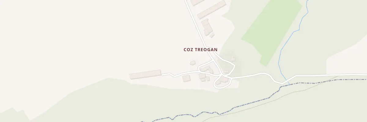 Plan du 2 Coz Tréogan à Tréogan