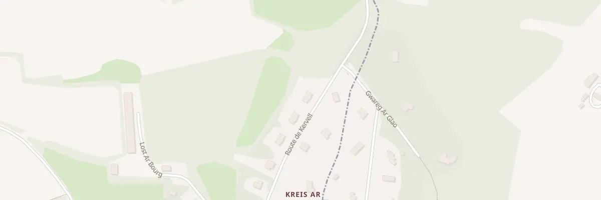Plan du 11 Rte de Kervell à Treffrin