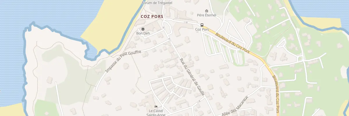 Plan du 38 Rue du Général de Gaulle à Trégastel