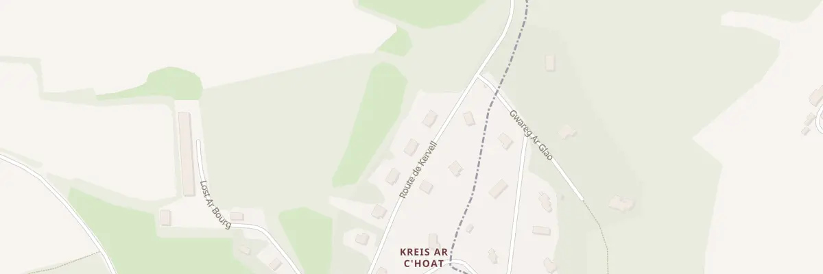 Plan du 9 Rte de Kervell à Treffrin