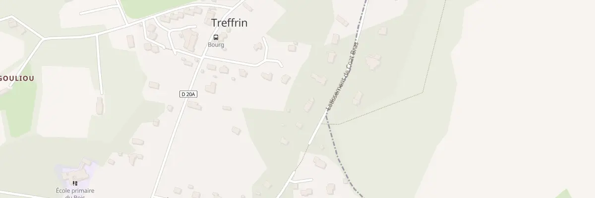 Plan du 6 Coat Bras à Treffrin