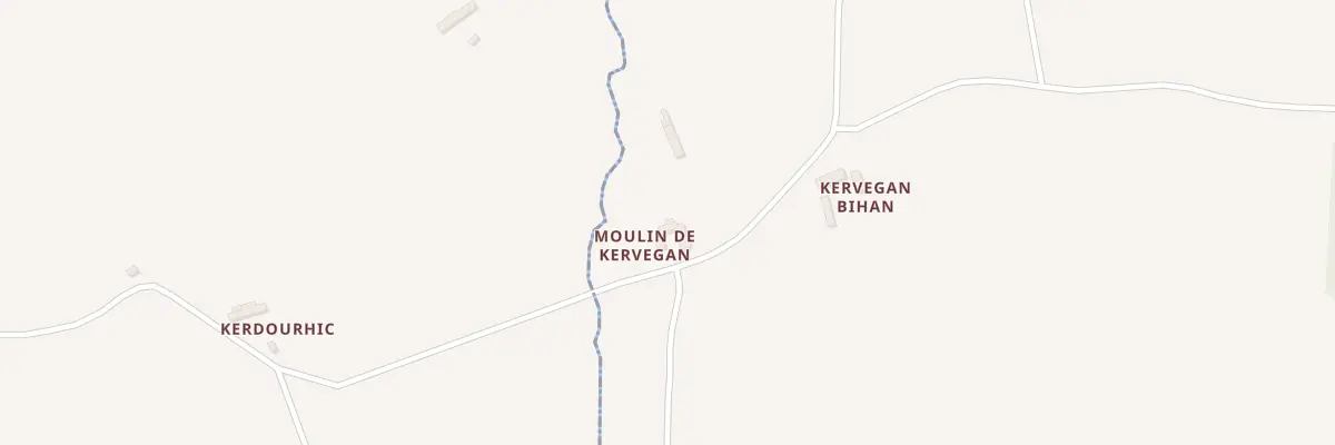 Plan du 1 Moulin de Kervégan à Plouaret