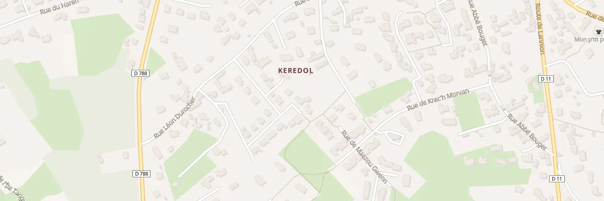 Plan du 13 All de Keredol à Trégastel