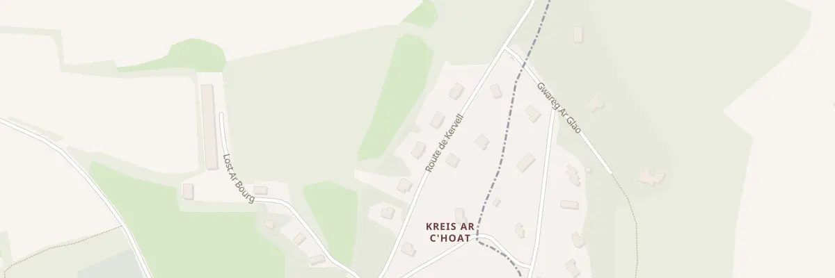 Plan du 5 Rte de Kervell à Treffrin
