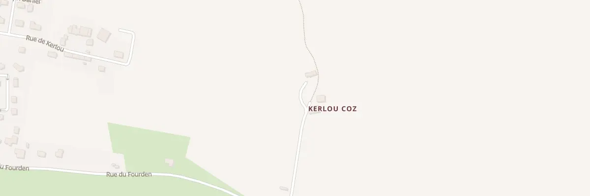 Plan du 5009 Kerlou Coz à Tréméven