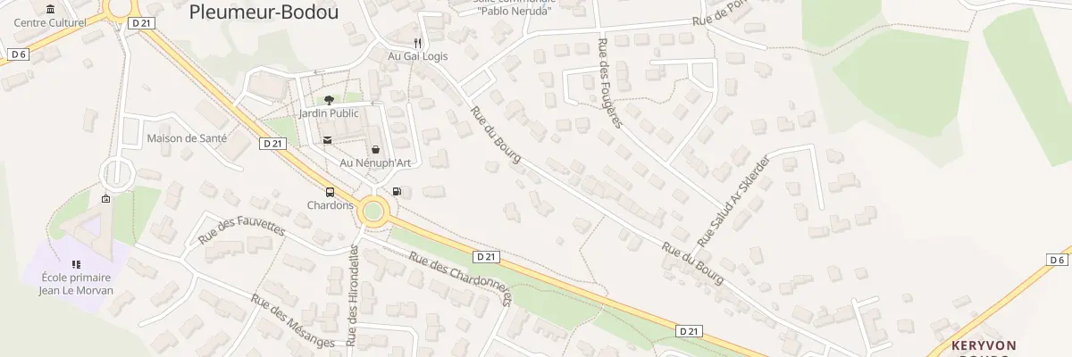 Plan du 36 Rue du Bourg à Pleumeur-Bodou