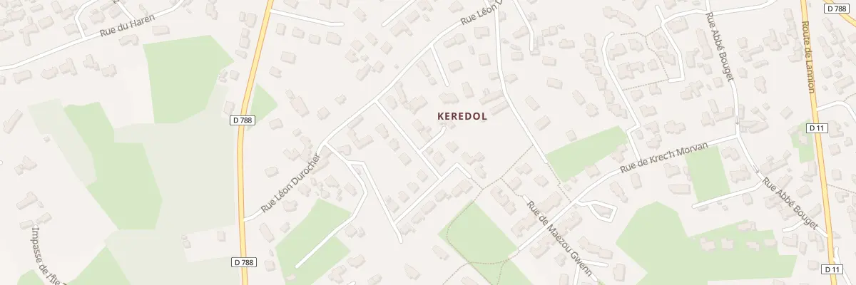 Plan du 7 All de Keredol à Trégastel
