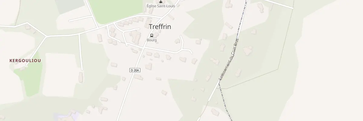 Plan du 8 Lot Korn Ar C’Hoat à Treffrin