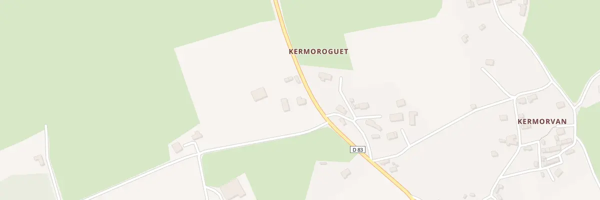 Plan du 10 Kermoroguet à Plévin