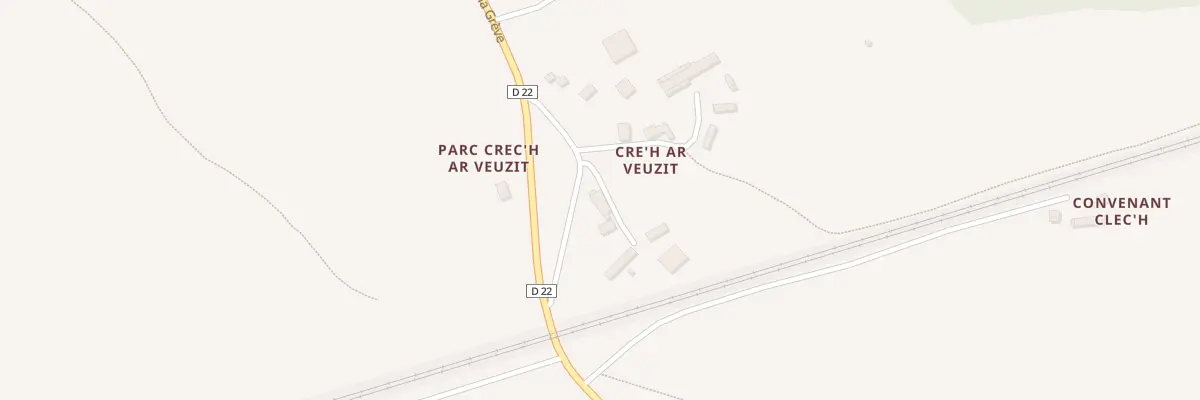 Plan du 2 Crech ar Veuzit à Lanvellec