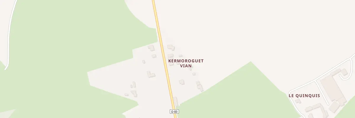 Plan du 5 Kermoroguet à Plévin