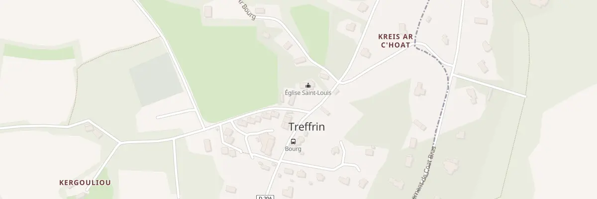 Plan du 3 Pl des Soeurs Goadec à Treffrin