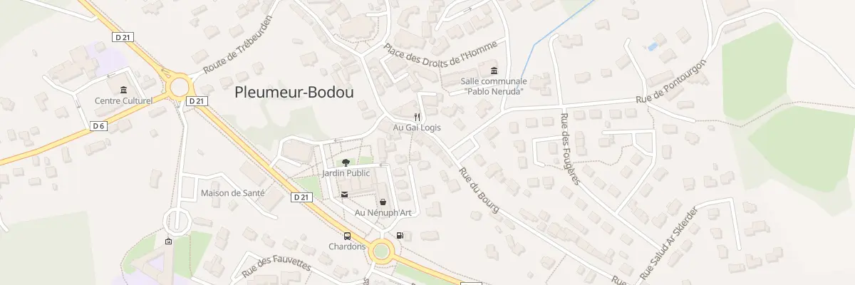 Plan du 20 Rue du Bourg à Pleumeur-Bodou