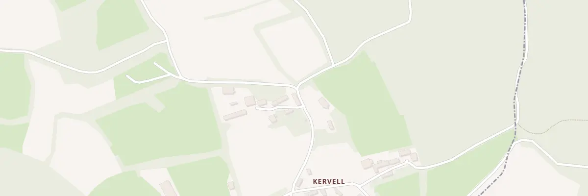 Plan du 5 Kervel à Treffrin