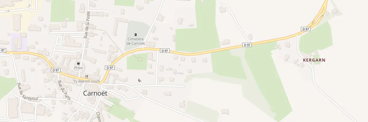 Plan du 10 Rue du Pénity à Carnoët