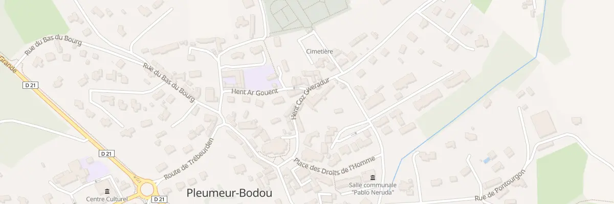 Plan du 8 Hent Coz Gweradur à Pleumeur-Bodou