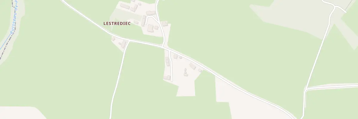 Plan du 3 Lestrediec à Plusquellec