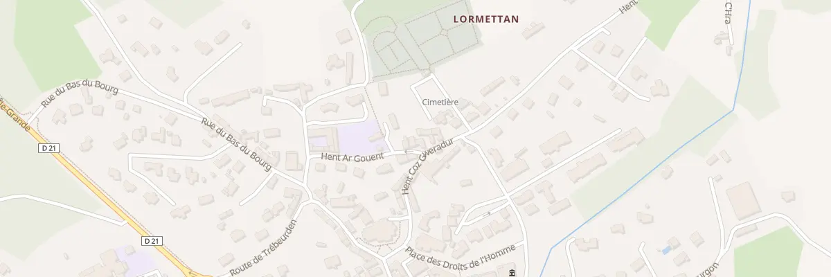 Plan du 2 Hent ar Gouent à Pleumeur-Bodou