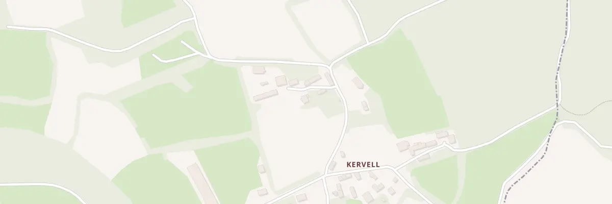 Plan du 6 Kervel à Treffrin