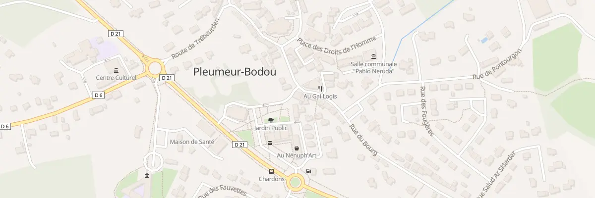 Plan du 12 Rue du Bourg à Pleumeur-Bodou
