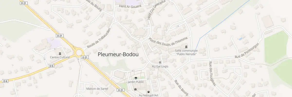 Plan du 1 Rue du Bourg à Pleumeur-Bodou