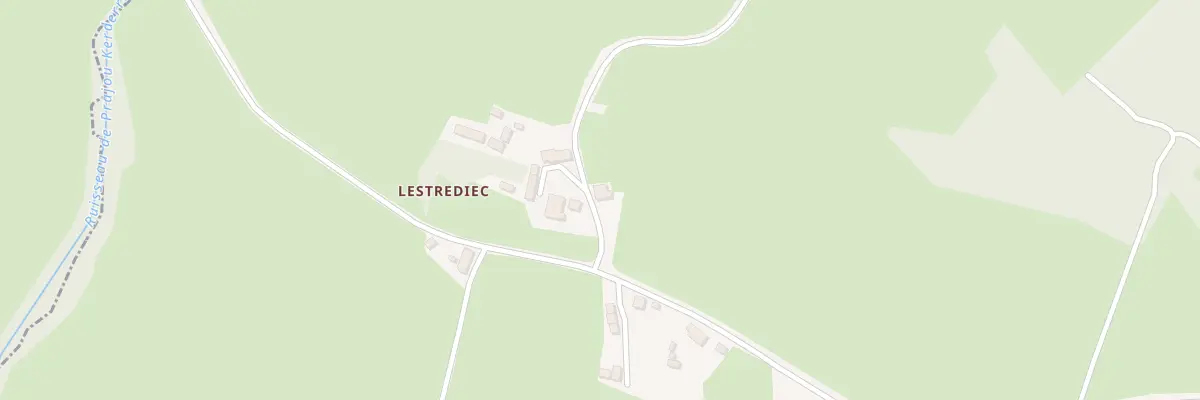 Plan du 2 Lestrediec à Plusquellec