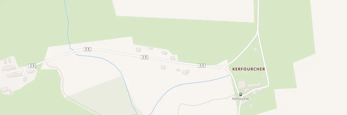 Plan du 2 Kerfoucher à Tréméven