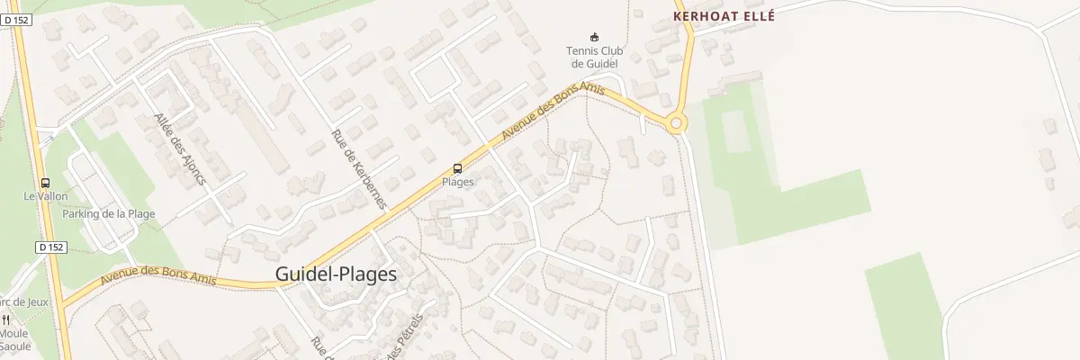 Plan du 1 Rue des Dauphins à Guidel