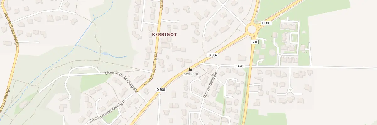 Plan du 2 Rue du Bas Pouldu à Guidel