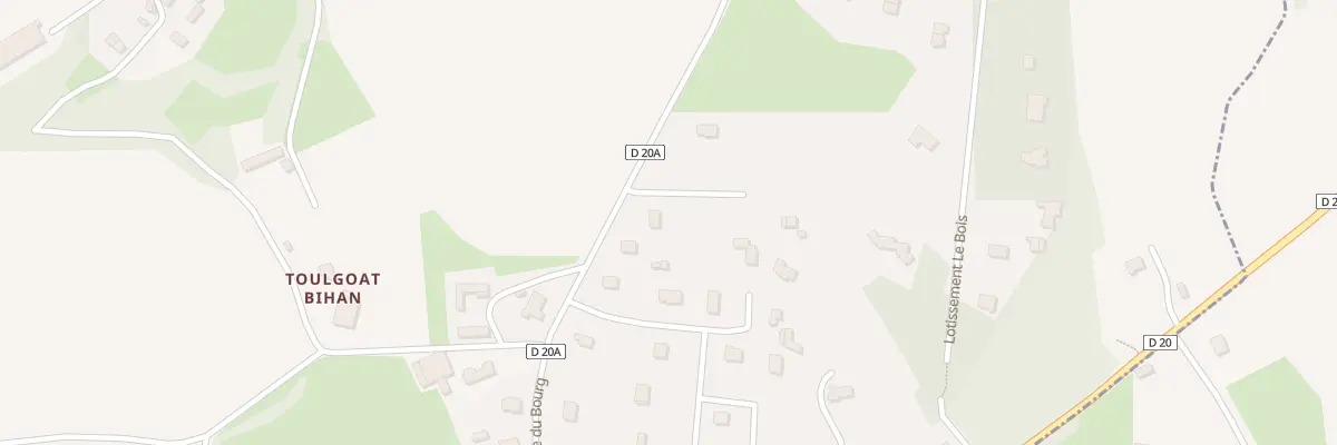 Plan du 3 Toulgoat à Treffrin