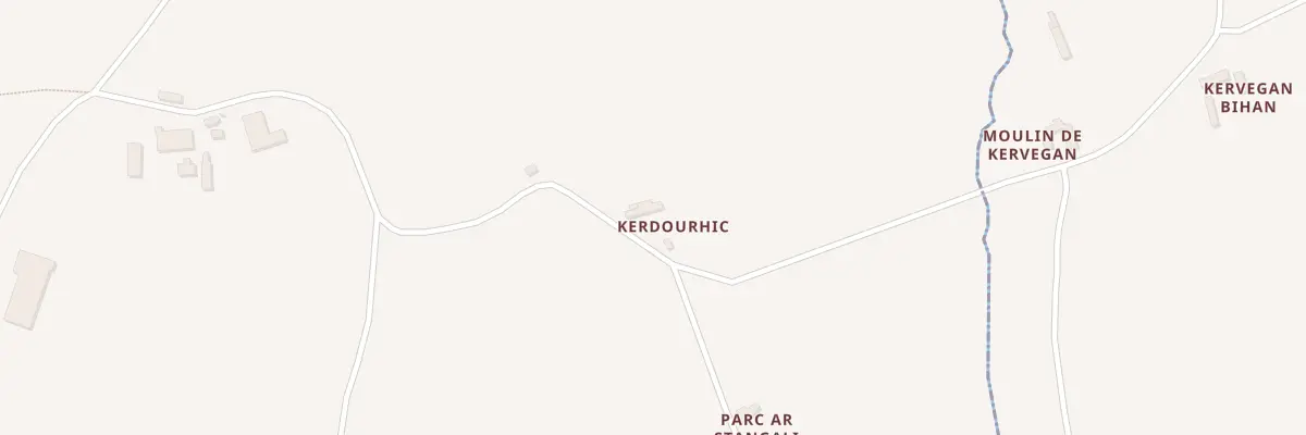 Plan du 5176 Kerdourhic à Lanvellec
