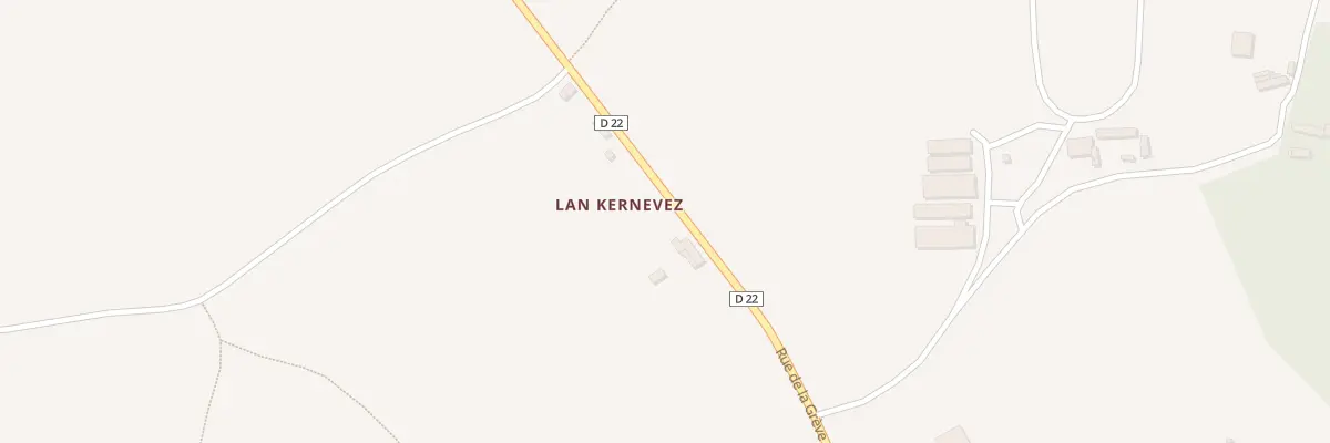 Plan du 3 Lan Kernevez à Lanvellec