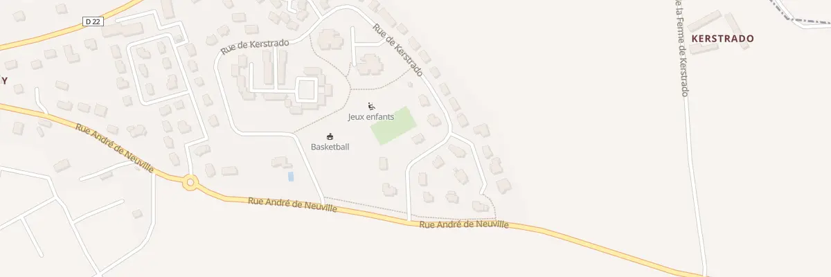 Plan du 58 Rue de Kerstrado à Quimperlé