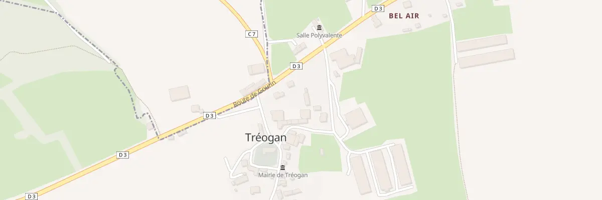 Plan du 5022 Au Bourg à Tréogan