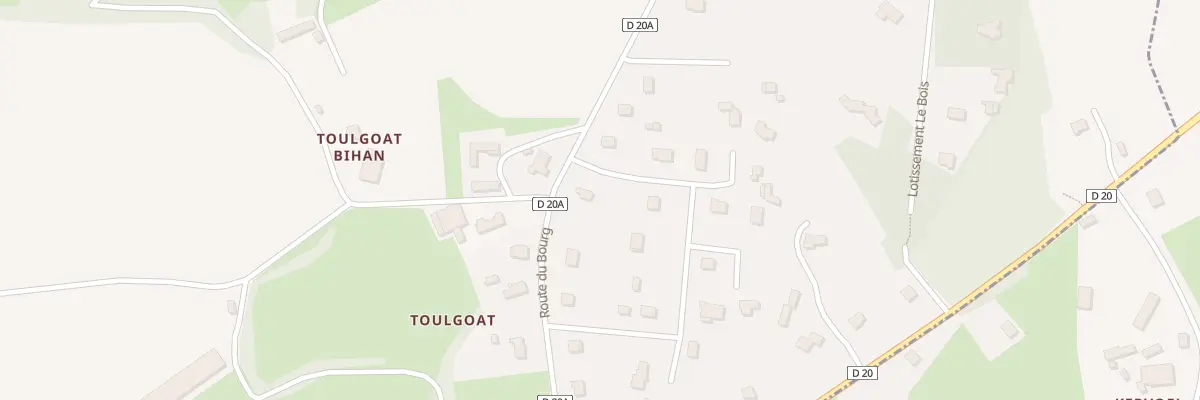 Plan du 9 Toulgoat à Treffrin