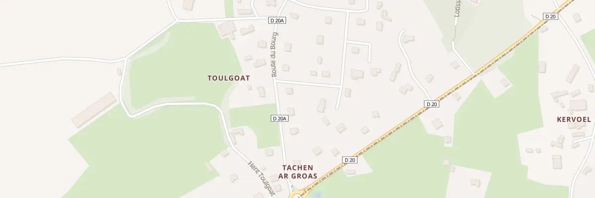 Plan du 13 Toulgoat à Treffrin