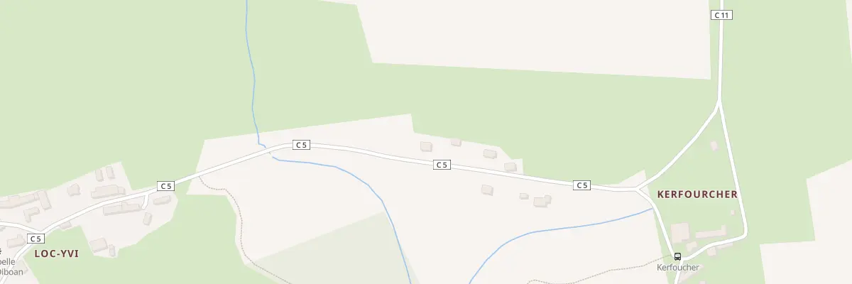 Plan du 8 Kerfoucher à Tréméven