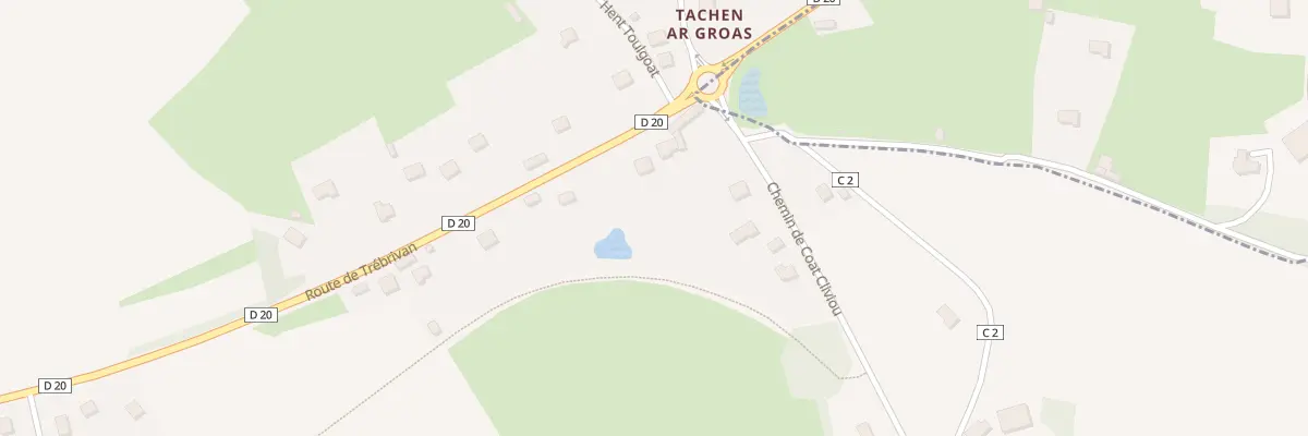 Plan du 5 Tachen Ar Groas à Treffrin