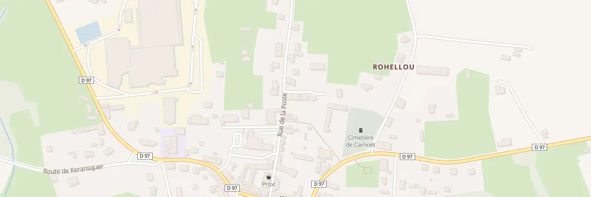 Plan du 20 Rue de la Poste à Carnoët