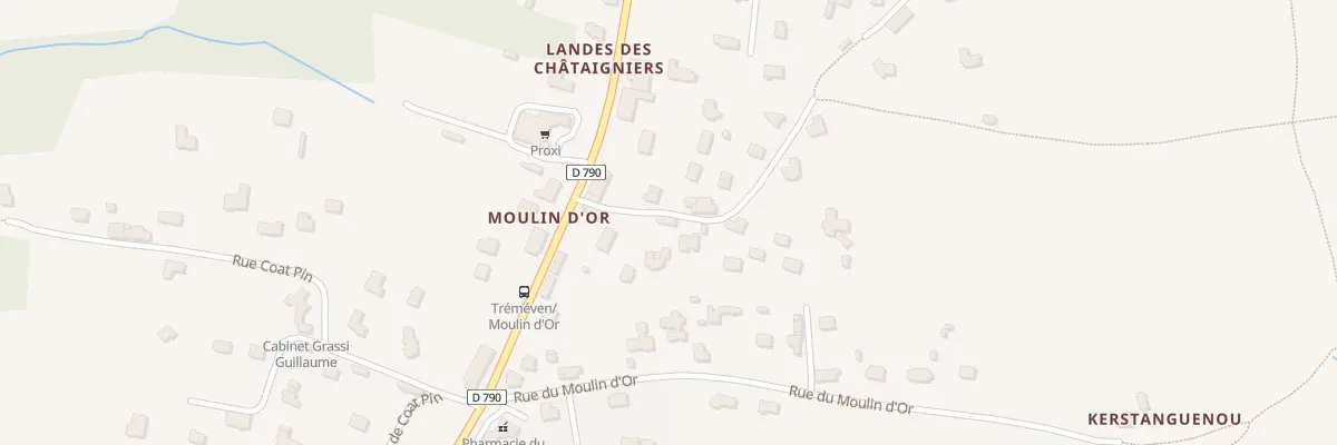 Plan du 4 Imp du Moulin d’Or à Tréméven