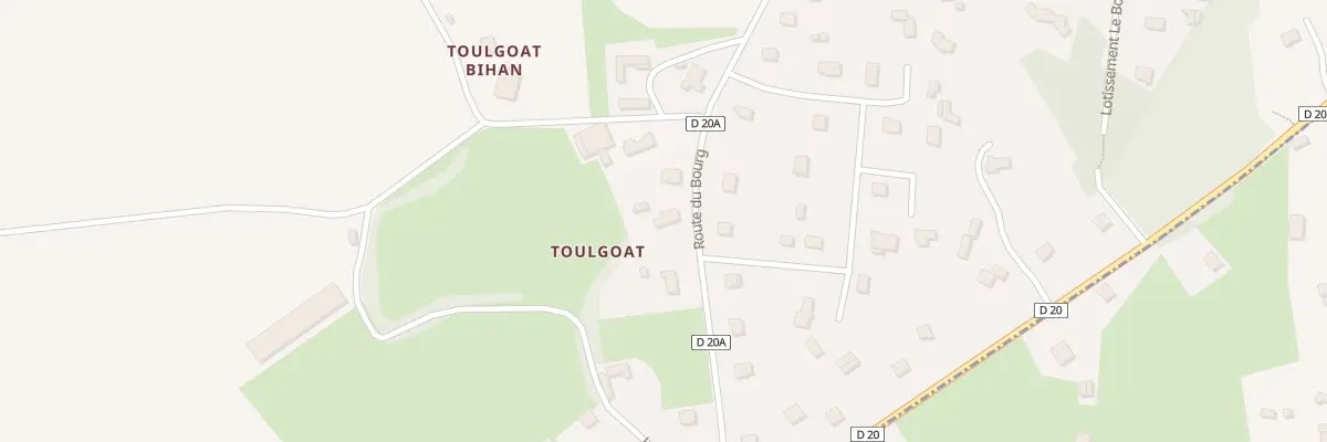 Plan du 12 Toulgoat à Treffrin