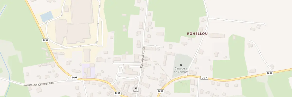 Plan du 18 Rue de la Poste à Carnoët