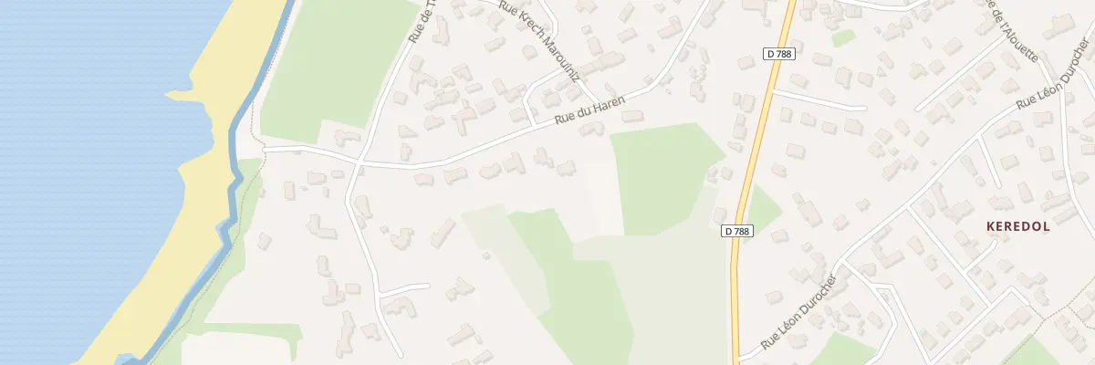 Plan du 38 Rue du Haren à Trégastel
