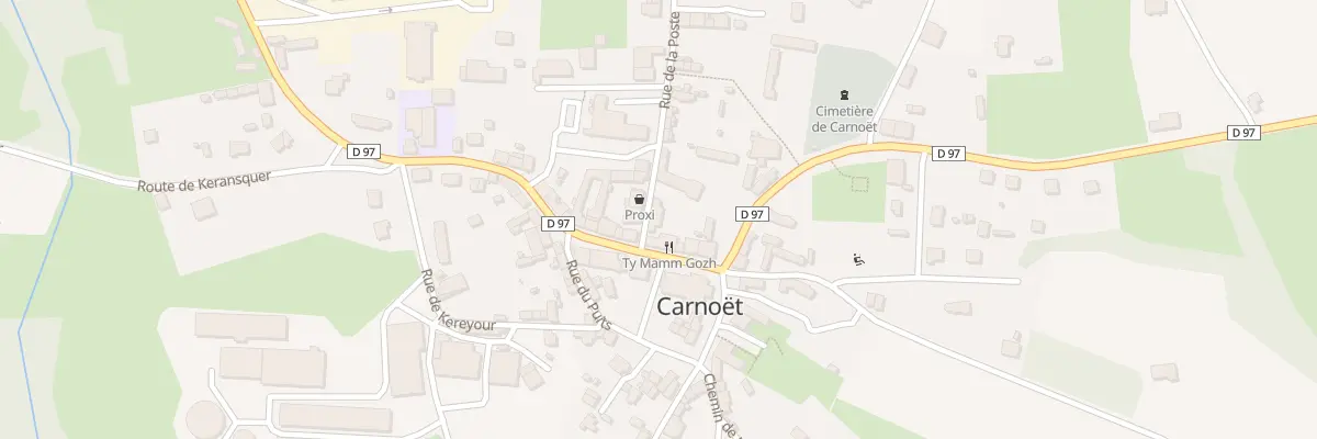 Plan du 2 Rue de la Poste à Carnoët