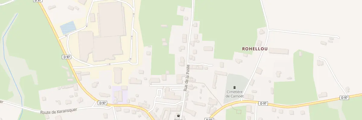 Plan du 19 Rue de la Poste à Carnoët